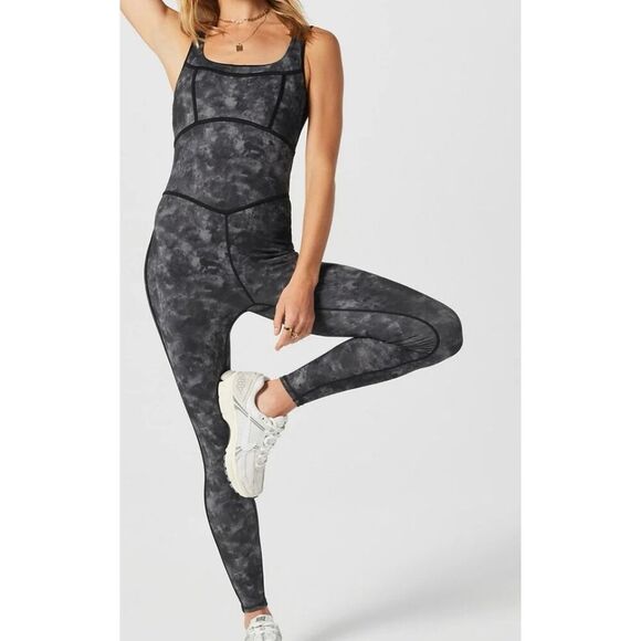 Fabletics frame Obsidian Tie Dye Texture jumpsuit size s - Picture 10 of 11